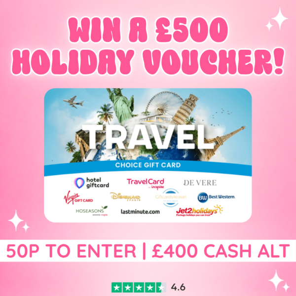 Win a £500 Holiday Voucher!