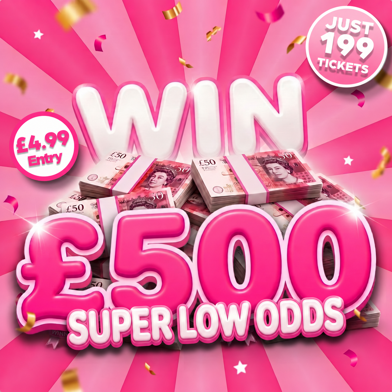 Win £500 Tax Free Cash – SUPER ODDS!