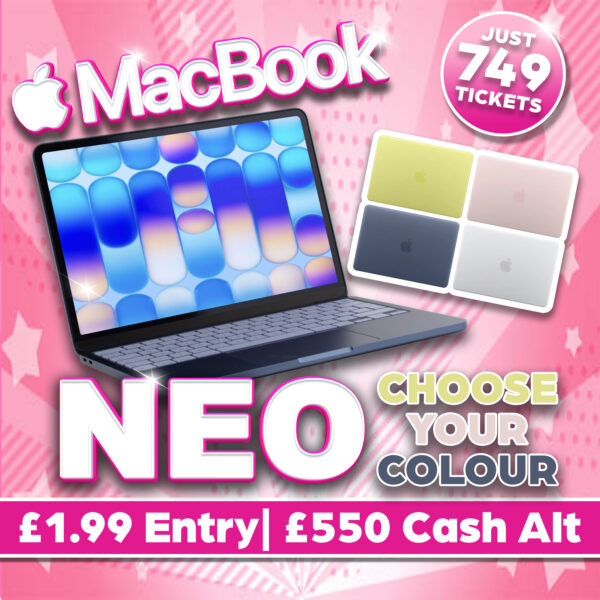 Win A MacBook Neo or £550 Cash!